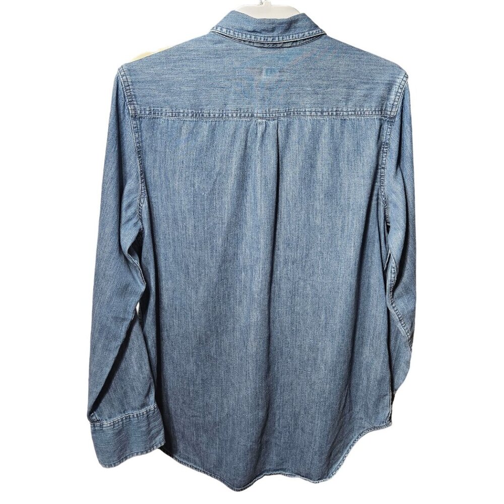 Merona Mens Denim Button-Up Shirt XXL Made In Indonesia - Picture 4 of 4